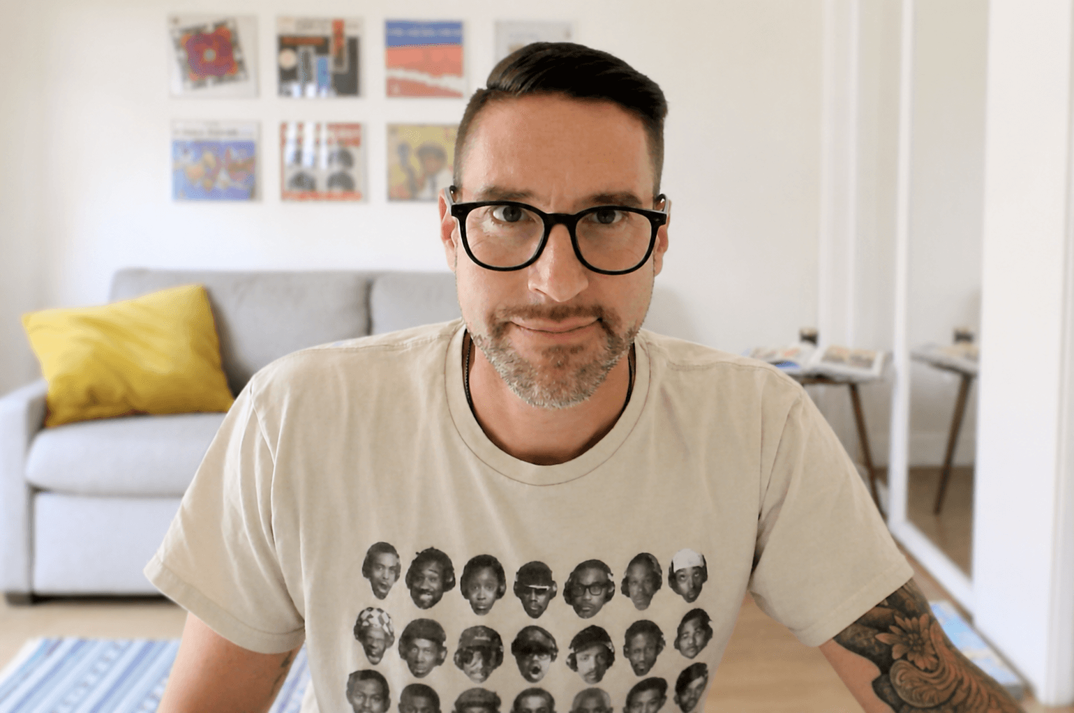Brad Soroka in his creative workspace